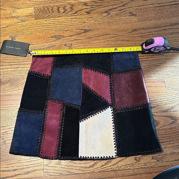 NWT Zara patchwork suede skirt - Picture 5 of 7